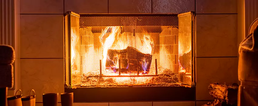 Mendota Hearth Landscape Fireplace Installation in Delaware, Ohio