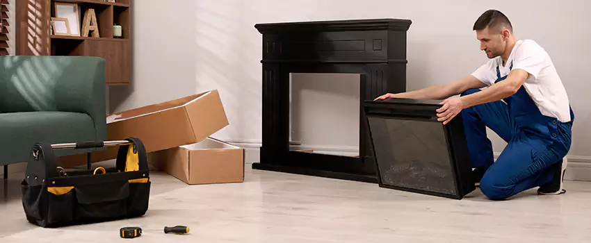 Old Rusted Metal Fireplace Repair And Replacement in Delaware, OH